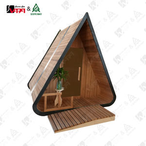 Vapasauna Tu <span class=keywords><strong>oasis</strong></span> de sauna triangular privado, sala de sauna personalizable y de diseño propio - Product Image 5