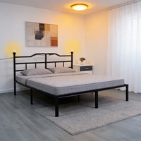 Maßgefertigtes Südamerikanisches Klappbett aus Eisen für Zwei Personen Kleines Apartment Einfaches und Einzigartiges Eisenbett Familien-Schlafzimmer