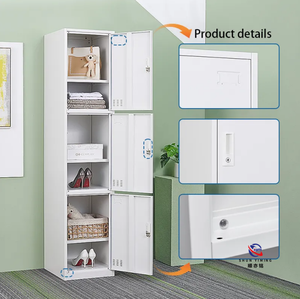 <span class=keywords><strong>Casier</strong></span> en acier à structure stable avec pieds réglables, armoire métallique pour sols inégaux dans les bâtiments anciens - 2 niveaux - Product Image 2