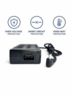 Chargeur de batterie au lithium Joyun 120W 12V 10A pour batteries Li-ion 3S 10.8V/11.1V/12V, charge rapide pour trottinette électrique