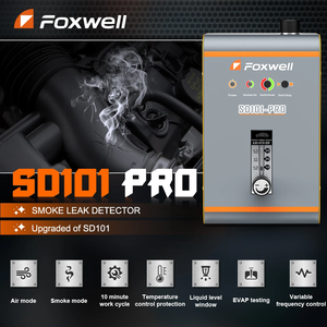 FOXWELL SD101 PRO 자동차 연기 누출 감지기 12V 자동차 연기 발생기 가스 누출 탐지기 EVAP 파이프 누출 탐지기 분석기 - Product Image 3