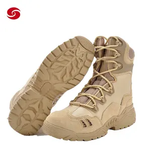Stivali Desert Tattici da Addestramento Marroni in Pelle Scamosciata PU, Stivali Invernali con Suola in Gomma, Mezzi Stivali Estivi 1000 - Product Image 4
