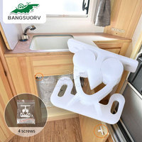Nouveau Bangsuo BSF080-2 Remplacement de loquet à rouleau, de fermoir et d'ouvre-porte de placard pour camping-car Maxus V90 Box 2019-2020 7.7g