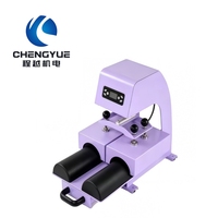 Machine de transfert thermique professionnelle 21x10cm avec plaque de moulage à abaissement automatique pour la sublimation de protège-tibias vierges et l'impression de logos personnalisés