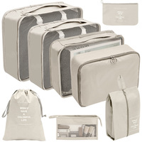 Ensemble de sacs de rangement de voyage en gros, sept-huit pièces, sacs de bagages de voyage en polyester PC, sacs de sport pour le tri des vêtements, sacs adaptés