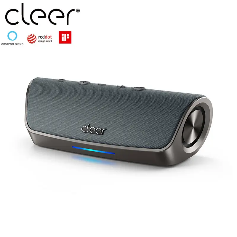 Cleer Scene Bluetooth Portable Speaker Louder Volume Crystal Clear Stereo Sound Rich Bass Wireless Range Microphone IPX7