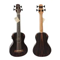 Aiersi ukulele ebony de guitarra elétrica, alta qualidade, 30 polegadas