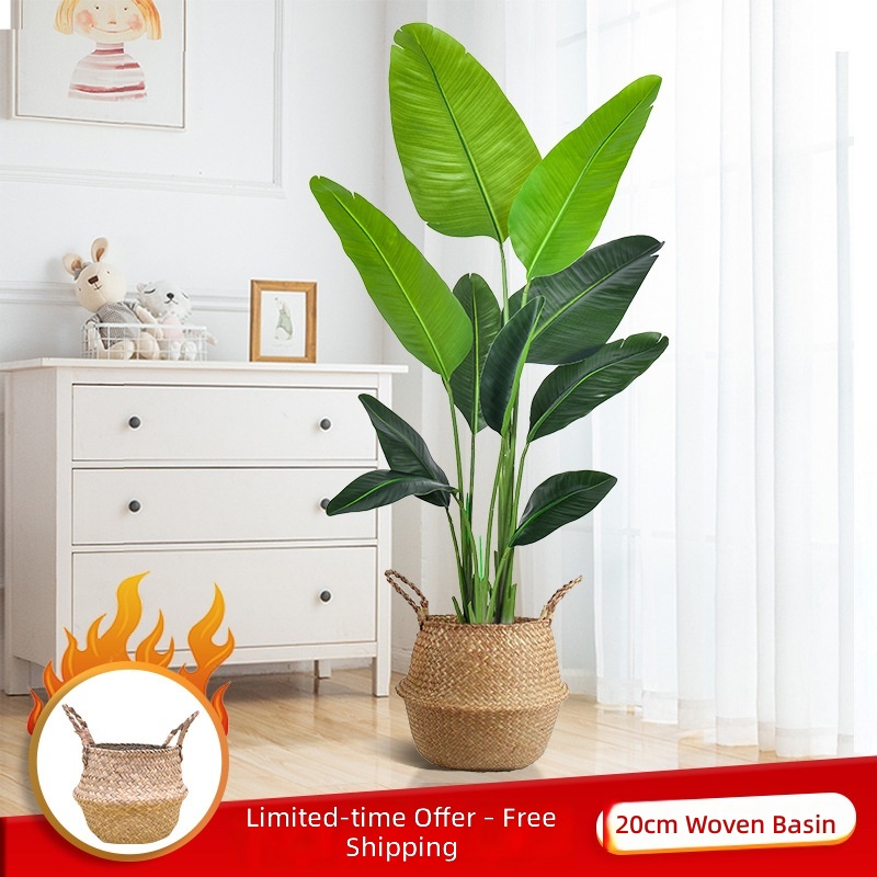 160cm high banana-12 leaves-woven basket