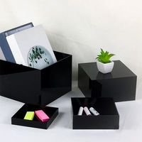 Socle en acrylique présentoir alimentaire blanc Buffet Riser Cube Dessert vitrine gâteau socle support acrylique fête de mariage