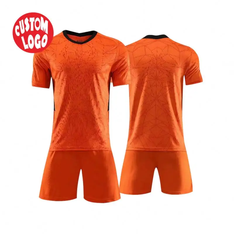 2022-2023 Fashion Design Wicking Moisture Kids Football Uniforms Sublimated Jersey Soccer Football Shirt