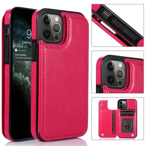 Funda a prueba de golpes con diseño de botón para iPhone 12 <span class=keywords><strong>Mini</strong></span> 13 Pro 14 ProMax, funda trasera tipo billetera para iPhone 14/15/15 Promax - Product Image 6