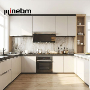 Soluzione Completa per Mobili da Cucina Minimalisti in Stile Japandi, Armadietti da Cucina Artigianali - Product Image 3