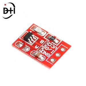 TTP223 โมดูลปุ่มสัมผัสแบบล็อคตัวเอง/ไม่ล็อคตัวเอง สวิตช์แบบคาปาซิทีฟ ช่องสัญญาณเดียว ปรับเปลี่ยนเซ็นเซอร์ - Product Image 4