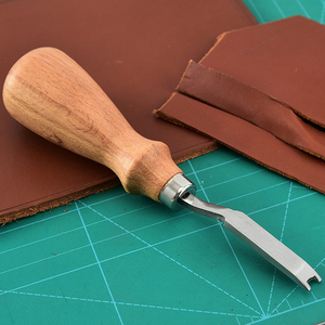 Professionale fai da te in pelle artigianale in legno di faggio strumento <span class=keywords><strong>per</strong></span> lucidare i bordi in pelle smussatore bordo in pelle Trimmer - Product Image 6
