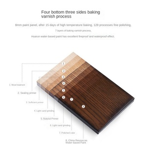 Porte de maison haut de gamme personnalisable porte en bois massif chêne teck villa isolation phonique intérieure portail en cristal de carbone - Product Image 4