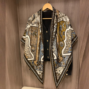 Scialle di <span class=keywords><strong>seta</strong></span> invernale di lusso invernale scialle da <span class=keywords><strong>donna</strong></span> in simil <span class=keywords><strong>Cashmere</strong></span> triangolo scialle lunga <span class=keywords><strong>sciarpa</strong></span> con stampa Paisley sciarpe - Product Image 5