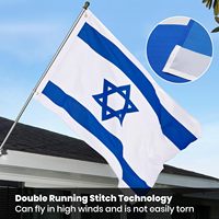 Drapeau d'Israël en gros, drapeaux nationaux personnalisés, drapeau israélien juif personnalisé 3*5ft 100% polyester