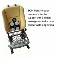 Kit combiné de massage et de soutien lombaire intégré pour siège de voiture |   Modes et intensités réglables |   Accessoires ergonomiques améliorés