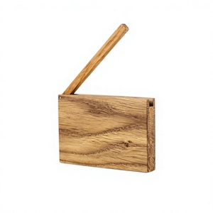 AZ ENTERPRISES AZE-WCH023 Porta Tarjetas de Visita de Madera Personalizado, Soporte para Tarjetas de Presentación de Madera Sólida, Color Madera Natural para Oficina - Product Image 1