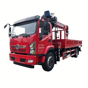 Camion de transport Dongfeng 4*2 personnalisé avec grue à flèche droite et articulée de 10 tonnes pour les travaux d'ingénierie municipale - Product Image 1
