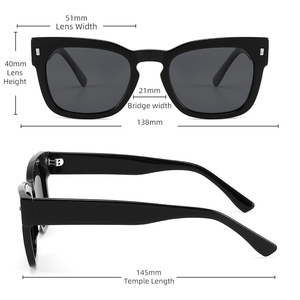 <span class=keywords><strong>Gafas</strong></span> <span class=keywords><strong>de</strong></span> <span class=keywords><strong>Sol</strong></span> <span class=keywords><strong>Polarizadas</strong></span> con Lentes TAC, Diseño Personalizado con Logotipo <span class=keywords><strong>de</strong></span> Marca 2026, Unisex, para <span class=keywords><strong>Mujer</strong></span>, Acetato, Verde Grisáceo, Cuadradas, Protección UV400, para Conducir - Product Image 4
