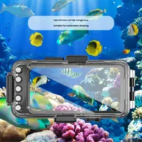 Boîtier étanche portable pour téléphone avec Bluetooth 30m, compatible tournage vidéo, pour plongée, observation de la faune marine, sport de plongée et snorkeling