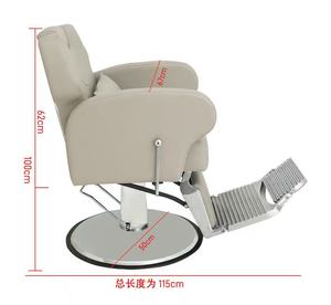 Chaise de salon de coiffure pour hommes, chaise inclinable pour pommade, chaise pivotante, confortable et moderne. - Product Image 6