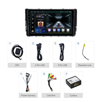 Meihua 10 pouces Android voiture Navigation GPS Radio CD lecteur DVD pour VOLKSWAGEN VILORAN SAGITAR/TAYRON/T-ROC (2021-2022)