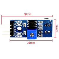 TCRT5000 3.3V-5V Modul Pelacakan Modul Penghindaran Rintangan Sensor Pelacakan Sensor Reflektif Inframerah Kit Diy TCRT5000