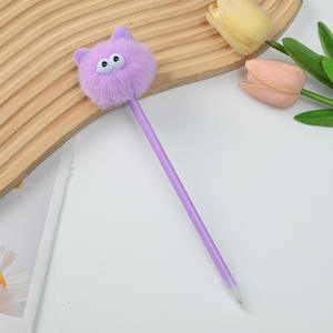 Stylo à bille en peluche dessin animé créatif mignon papeterie stylo à bille Promotion stylos à bille 4 styles - Product Image 6