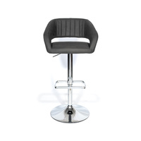 Tabouret de bar pivotant moderne en PU réglable avec repose-pieds