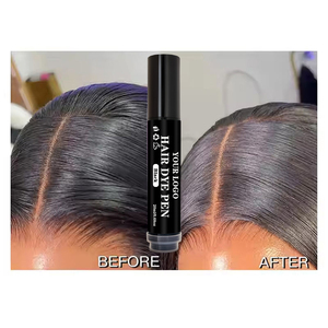 Penna per Tintura Capelli con Logo Personalizzato, Etichetta Privata, Correttore per Ritocchi alla Radice, Nero/Marrone Scuro/Marrone Naturale, Pennello per Tintura Capelli - Product Image 1