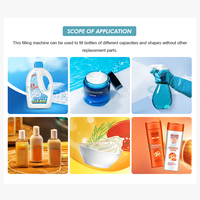 Machine de remplissage, de bouchage et d'étiquetage automatique de liquides à haute efficacité CE, 50 ml à 500 ml, pour le remplissage de savon, détergent, shampoing