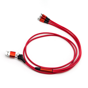 Câble USB tressé en nylon 5-en-1 à charge rapide - Achetez un câble USB tressé en nylon pour <span class=keywords><strong>iPhone</strong></span> 17 Pro Max - Product Image 5