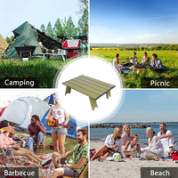 Table de pique-nique de camping ultralégère, pliable, mini, en aluminium, table pliante d'extérieur