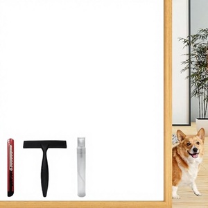 Película para Ventanas Rectangular, Incluye Herramientas, Protección UV, para Hogar, Oficina, Puertas, Baño, Adhesivo de Vidrio Esmerilado, Película de Privacidad (Pura) - Product Image 3