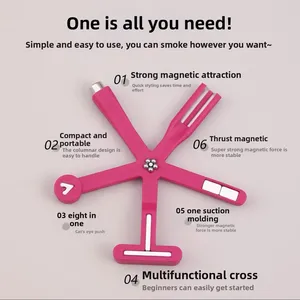 Bâtonnet magnétique 8-en-1 multifonctionnel pour ongles, stylo magnétique pour vernis gel œil de chat, outil d'art ongulaire pour attirer les perles de verre - Product Image 2