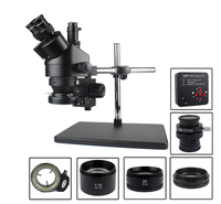3.5X-90X Simul-Focal Trinocular Stereo Microscope 38MP HD-MI Compatible Digital USB Industry Microscope with Camera for Repair