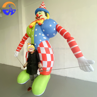 Modèle de clown gonflable personnalisé, thème de dessin animé, multicolore, pour carnaval, parc d'attractions, défilé, accessoires interactifs pour spectacle