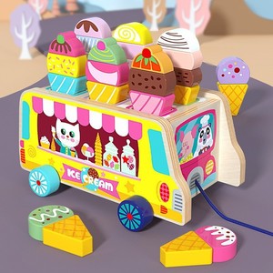 Jeu de xylophone en bois pour tout-petits, centre d'activités éducatives sensorielles avec marteau, pour les 2-7 ans - Product Image 4