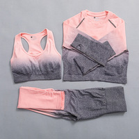 Ensemble de yoga et vêtements de sport dégradés en gros – 7 couleurs, respirant, absorbant la transpiration, idéal pour la course en extérieur