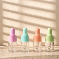 Flacon compte-gouttes en verre transparent miniature pour distributeur de liquides cosmétiques et de soins de la peau DIY