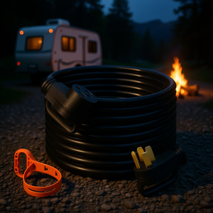 Cable de extensión para caravana, 36 pies, 50 amperios, cable de cobre de 26,5 mm, enchufe Nema para remolques, cable de alimentación exterior duradero - Product Image 2