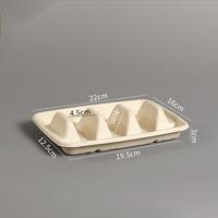 Boîte à tacos jetable personnalisée Boîte à tacos tortilla croustillant bagasse avec logo