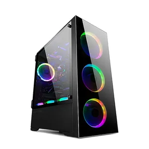 Hộp PC Trò Chơi ATX Chất Lượng Cao SZMZ Và Hộp Máy Tính Tháp Quạt RGB Khung Máy Tính ATX