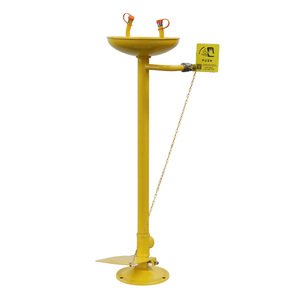 Lavaggio Oculare Verticale in Acciaio Inox con Pedale Integrato per Fabbriche e Laboratori, Nuovo Design 2026 - Product Image 5