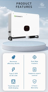 Productos Relacionados con Energía Solar: Sistema Fotovoltaico Trifásico Growatt de 60KW Conectado a la Red 60KTL3-X - Product Image 2