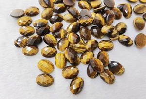 Pierre précieuse naturelle Amazonite oeil de tigre Afrique Turquoise pierre de soleil <span class=keywords><strong>Labradorite</strong></span> 13*18 MM Cabochon à facettes pour la fabrication de bijoux - Product Image 5