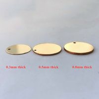 Non ternissement GF réel 14K or rempli disque rond charme lisse pour bijoux à bricoler soi-même Bracelet collier résultats accessoires fabrication
