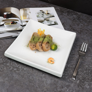 จานเซรามิกขนาด10นิ้วสำหรับโรงแรมจานเซรามิกสี่เหลี่ยม - Product Image 6